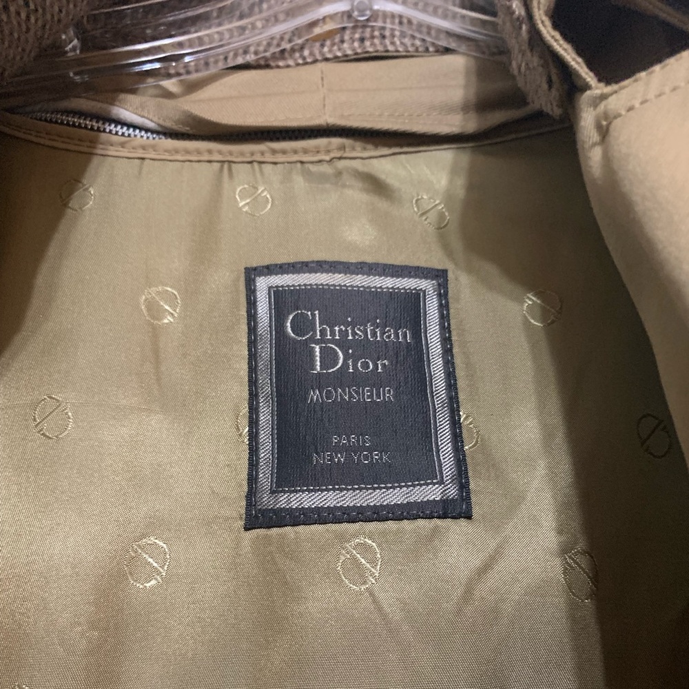 CHRISTIAN DIOR MONSIEUR Rain and Stain Repellent Coat Removable Lining - Picture 12 of 14